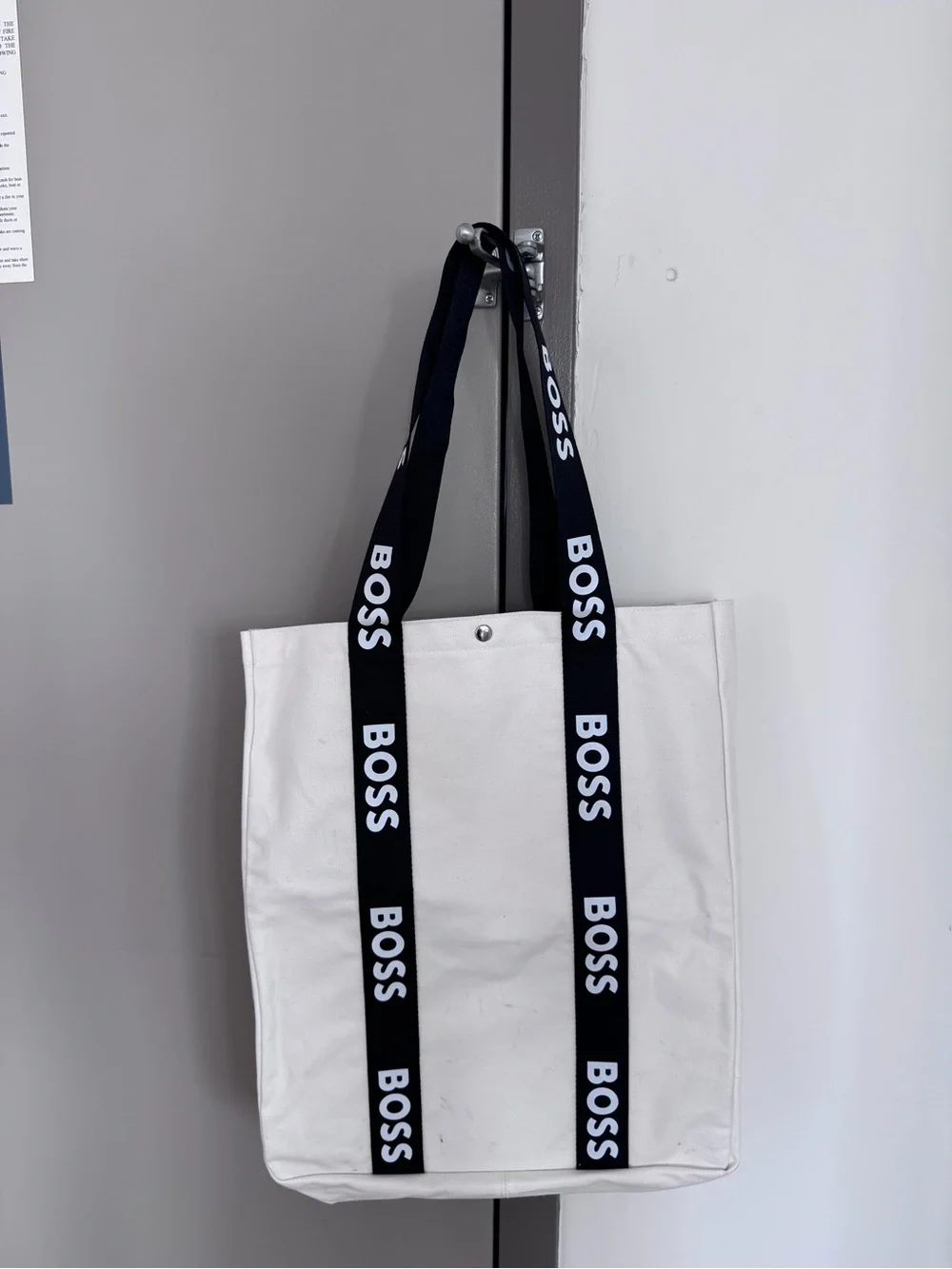 Hugo Boss Canvas Tote Bag